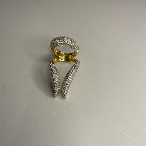 nOir Unique Silver and Gold Women's Statement ring, size 6.5 - Picture 5 of 9